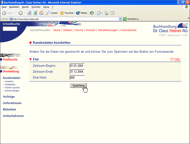 Screenshot von Liber.