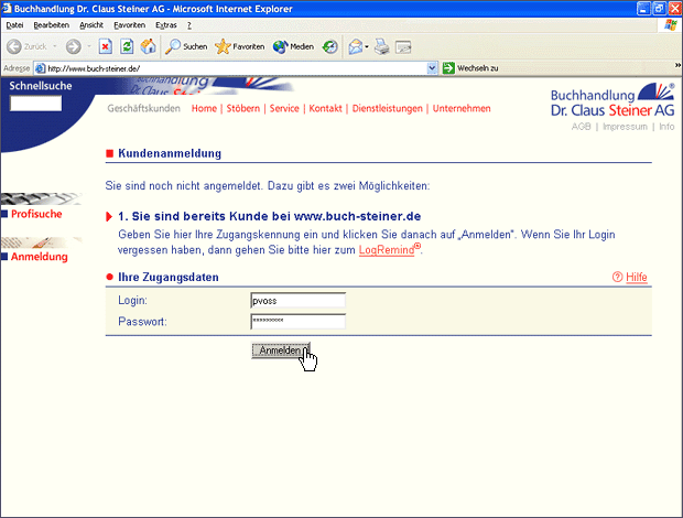 Screenshot von Liber.