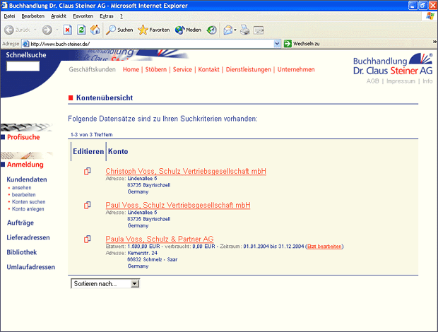 Screenshot von Liber.